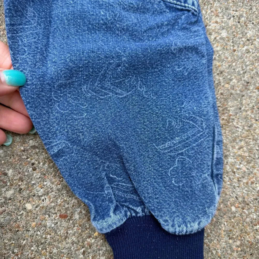Vintage 80s OshKosh B'Gosh 2T Pleated Baggies Jeans Snap Talon Zipper